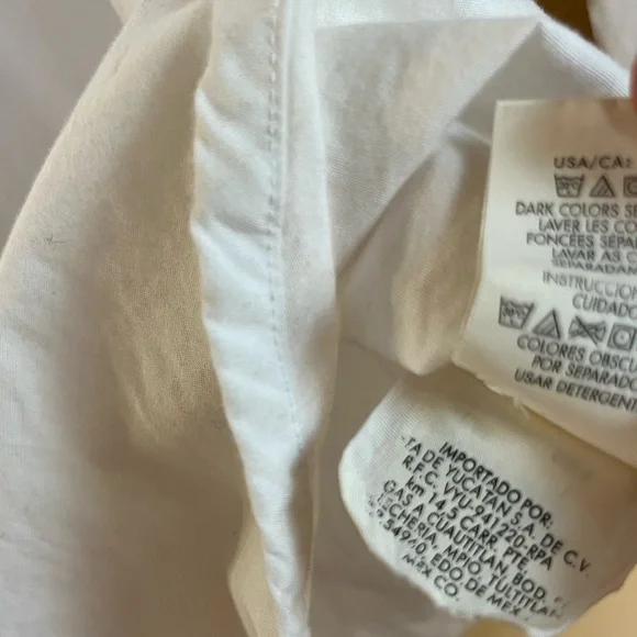 Calvin Klein Jeans White Lightweight Button-Up Shirt. 100% cotton - Picture 12 of 16